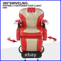 All Purpose Heavy Duty Electric Recliner Barber Chair Hydraulic Salon Spa Beauty