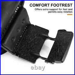 All Purpose Heavy Duty Hydraulic Black Recliner Barber Chair Beauty Salon Spa