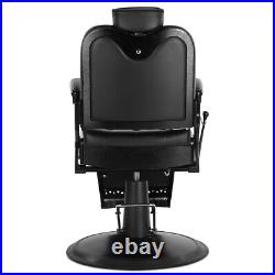 All Purpose Heavy Duty Hydraulic Black Recliner Barber Chair Beauty Salon Spa