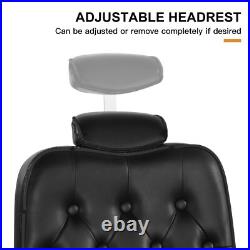 All Purpose Heavy Duty Hydraulic Black Recliner Barber Chair Salon Beauty