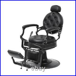 All Purpose Heavy Duty Hydraulic Recliner Barber Chairs Beauty Salon Spa, Black