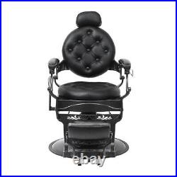 All Purpose Heavy Duty Hydraulic Recliner Barber Chairs Beauty Salon Spa, Black