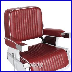 All Purpose Heavy Duty Hydraulic Red Recliner Barber Chair Salon Spa Beauty