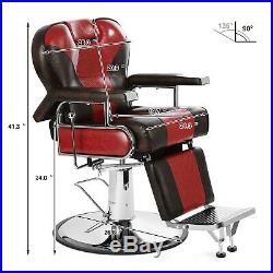 All Purpose Heavy Duty Recline Barber Chair Hydraulic Salon Shampoo Equipment
