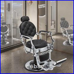 All Purpose Heavy Duty Reclining Barber Chair, Hair Salon Beauty Spa Equipment
