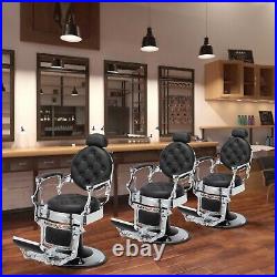 All Purpose Heavy Duty Reclining Barber Chair, Hair Salon Beauty Spa Equipment