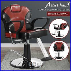 All Purpose Hydraulic Barber Chair Hair Salon Recline Heavy Duty Classic Premium