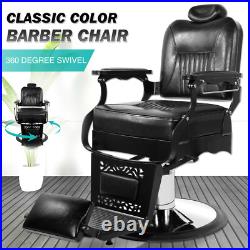 All Purpose Vintage Heavy Duty Hydraulic Recliner Barber Chair Salon Beauty