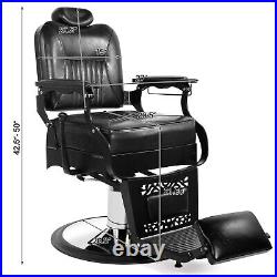 All Purpose Vintage Heavy Duty Hydraulic Recliner Barber Chair Salon Beauty