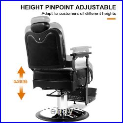 All Purpose Vintage Heavy Duty Hydraulic Recliner Barber Chair Salon Beauty