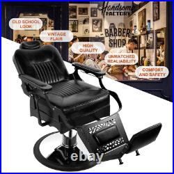 All Purpose Vintage Heavy Duty Hydraulic Recliner Barber Chair Salon Beauty