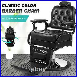 All Purpose Vintage Heavy Duty Hydraulic Recliner Barber Chair Spa Salon Beauty