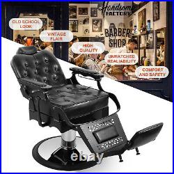 All Purpose Vintage Heavy Duty Hydraulic Recliner Barber Chair Spa Salon Beauty