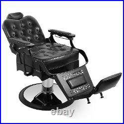 All Purpose Vintage Heavy Duty Hydraulic Recliner Barber Chair Spa Salon Beauty