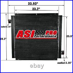 Aluminum Mobile Hydraulic Oil Cooler Heavy Duty Industrial 0-120GPM, 90HP 250psi