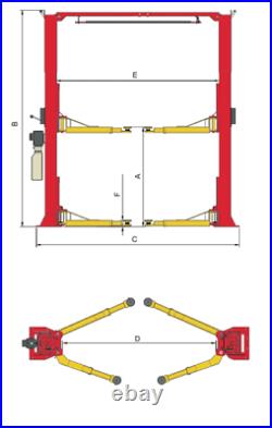 Amgo Model Oh-10 Commercial Car/truck Lift 10,000 Lb. Capacity