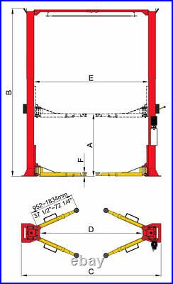 Amgo Model Oh-12 Commercial Shop Car/truck Lift 12,000 Lb. Capacity