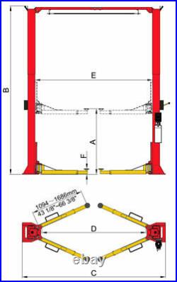 Amgo Model Oh-15 Commercial Shop Car/truck Lift 15,000 Lb. Capacity