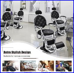 Antique Barber Chair Heavy Duty Barber Chairs Hydraulic Reclining Salon Chair