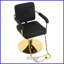 Artist Hand Black+Gold 360° Heavy Duty Hydraulic Barber Chair Beauty Salon