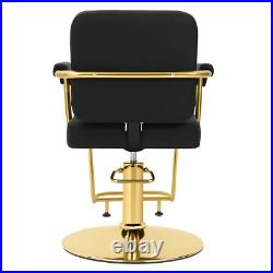 Artist Hand Black+Gold 360° Heavy Duty Hydraulic Barber Chair Beauty Salon