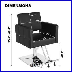 Artist Hand Heavy Duty Hydraulic Barber Chair Salon Beauty Spa 360° Hair Styling Artist Hand Heavy Duty Hydraulic Barber Chair Salon Beauty Spa 360° Hair Styling
