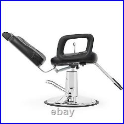 Artist Hand Heavy Duty Hydraulic Recline Barber Chair Left Handed Stylist Salon