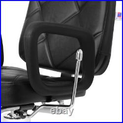 Artist Hand Left Handed Heavy Duty Hydraulic Recliner Barber Chair Stylist Salon