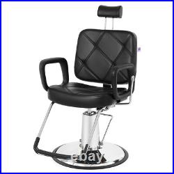 Artist Hand Left Handed Heavy Duty Hydraulic Recliner Barber Chair Stylist Salon Artist Hand Left Handed Heavy Duty Hydraulic Recliner Barber Chair Stylist Salon
