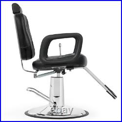 Artist Hand Left Handed Heavy Duty Hydraulic Recliner Barber Chair Stylist Salon Artist Hand Left Handed Heavy Duty Hydraulic Recliner Barber Chair Stylist Salon