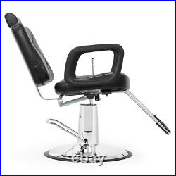 Artist Hand Left Handed Heavy Duty Hydraulic Recliner Barber Chair Stylist Salon