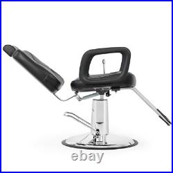 Artist Hand Left Handed Heavy Duty Hydraulic Recliner Barber Chair Stylist Salon Artist Hand Left Handed Heavy Duty Hydraulic Recliner Barber Chair Stylist Salon