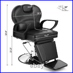 Artist hand Barber Chair All Purpose Heavy Duty Hydraulic Reclining Salon Beauty