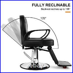 Artist hand Barber Chair All Purpose Heavy Duty Hydraulic Reclining Salon Beauty