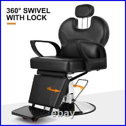 Artist hand Barber Chair All Purpose Heavy Duty Hydraulic Reclining Salon Beauty