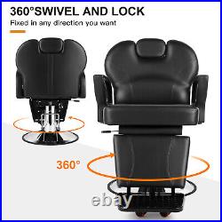 Artist hand Barber Chair All Purpose Heavy Duty Hydraulic Reclining Salon Beauty