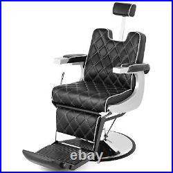 Artist hand Vintage Heavy Duty Hydraulic Recline Barber Chair Salon Beauty Black Artist hand Vintage Heavy Duty Hydraulic Recline Barber Chair Salon Beauty Black