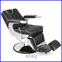 Artist hand Vintage Heavy Duty Hydraulic Recline Barber Chair Salon Beauty Black Artist hand Vintage Heavy Duty Hydraulic Recline Barber Chair Salon Beauty Black