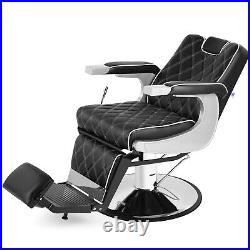 Artist hand Vintage Heavy Duty Hydraulic Recline Barber Chair Salon Beauty Black Artist hand Vintage Heavy Duty Hydraulic Recline Barber Chair Salon Beauty Black