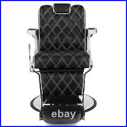 Artist hand Vintage Heavy Duty Hydraulic Recline Barber Chair Salon Beauty Black