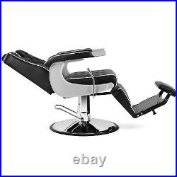 Artist hand Vintage Heavy Duty Hydraulic Recline Barber Chair Salon Beauty Black Artist hand Vintage Heavy Duty Hydraulic Recline Barber Chair Salon Beauty Black