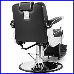 Artist hand Vintage Heavy Duty Hydraulic Recline Barber Chair Salon Beauty Black