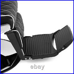 Artist hand Vintage Heavy Duty Hydraulic Recline Barber Chair Salon Beauty Black