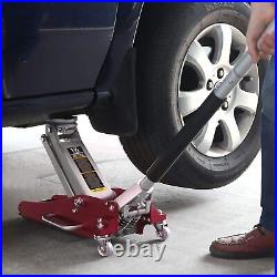 BIG RED Torin Hydraulic Steel Racing Floor Jack Dual Pump, 1.5 Ton