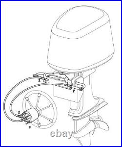 BSA Heavy Duty Hydraulic Outboard Motor Steering Kit 150HP-300HP