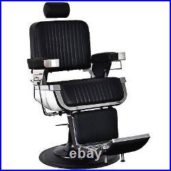 BarberPub All Purpose Heavy Duty Vintage Hydraulic Recline Spa Barber Chair 2008