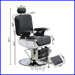 BarberPub Barber Chair Heavy Duty Hydraulic Recliner Salon Beauty Equipment 8740