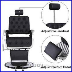 BarberPub Classic Modern Luxury Barber Chair Heavy Duty Hydraulic 3833