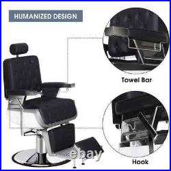 BarberPub Classic Modern Luxury Barber Chair Heavy Duty Hydraulic 3833