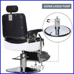 BarberPub Classic Modern Luxury Barber Chair Heavy Duty Hydraulic 3833